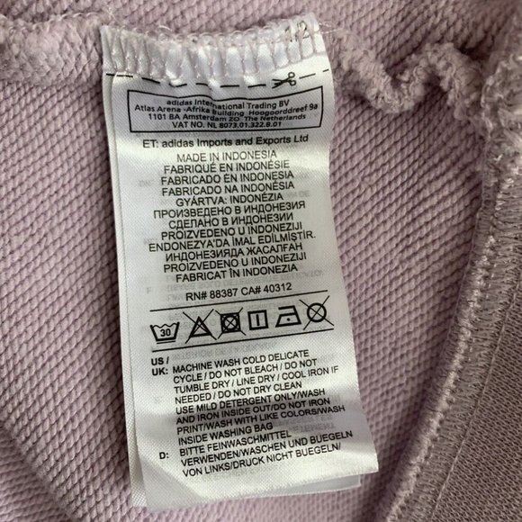 Adidas Originals Womens Trefoil Logo Soft Vision Purple Size Medium - Picture 7 of 7